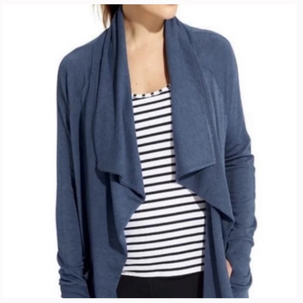 Athleta Studio Magnetic Wrap Blue | XXS